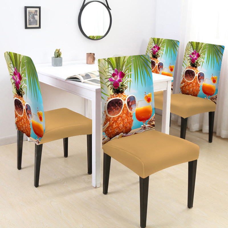 1kom Mliječno svilena rastezljiva tkanina Jednodijelna univerzalna navlaka za stolice Navlake za stolice Blagovaonica Home Decor Uredske stolice Navlake za hotelske stolice