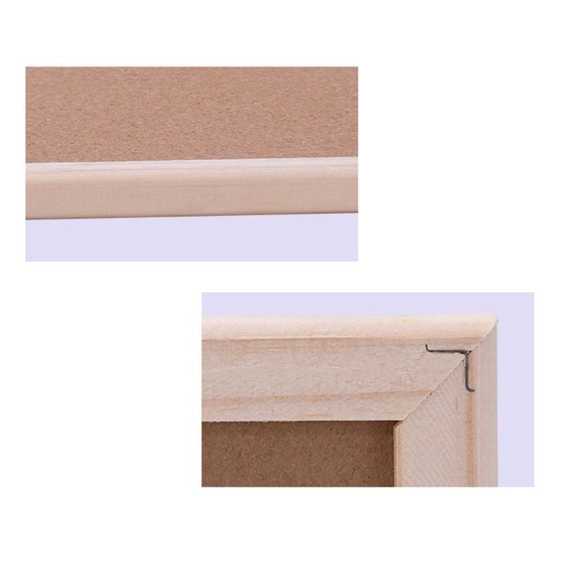 KX4B korķa dēlis ar koka rāmi Dekoratīvs Viegli pakarināms Praktisks dekors Viegli lietojams