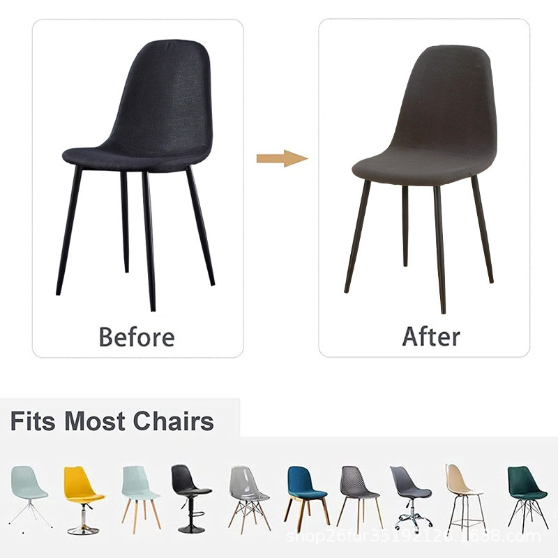 Shelli tooli kate Spandex Stretch odavad lühikese seljatoega tooli katted, trükitud söögitoa istmekatted kodubaari hotelli peo banketi jaoks