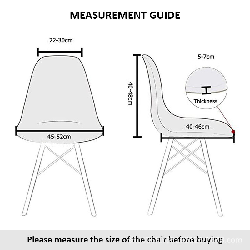 Shelli tooli kate Spandex Stretch odavad lühikese seljatoega tooli katted, trükitud söögitoa istmekatted kodubaari hotelli peo banketi jaoks