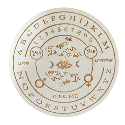 Medinė būrimo švytuoklės lenta Juoda balta spalva su žvaigždėmis Saulės mėnulis būrimui pranešimų lentos metafizinis altoriaus dekoras