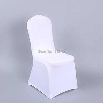 Λευκό κάλυμμα καρέκλας γάμου Universal Stretch Polyester Spandex ελαστικά καλύμματα καθισμάτων Weddings Hotel Outdoor Banquet Dinner Party
