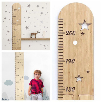 Диаграма за растеж на бебета, деца, линийка, измервател на височината на бебета, декорация на стаята, стенен метър, стикери за измерване