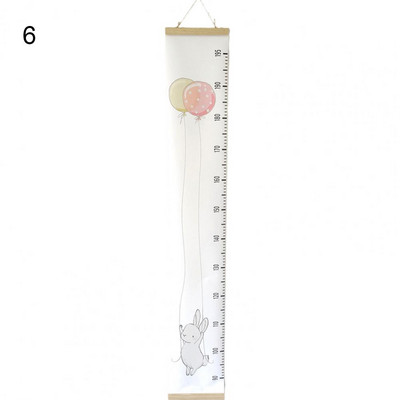 Din lemn pentru agățat pe perete, indicator de diagramă de creștere, riglă de măsurare a înălțimii bebelușului, model de desene animate, pânză fără miros, detașabilă pentru camera copilului