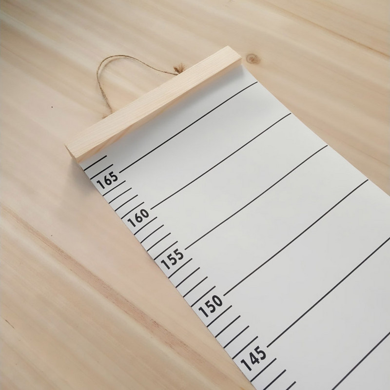 Šiaurės šalių vaikų ūgio liniuotė drobė kabanti augimo diagrama vaikų kambario sienų dekoras Sienų lipdukas liniuotė Animacinis spausdintas sienų dekoravimas