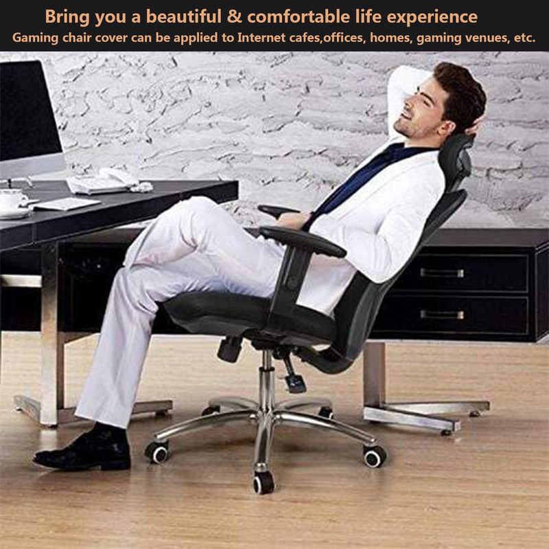 4 tk/komplekt Mängija tooli kate Stretch lamamistool Tugitool Arvuti Kontor Polüester Kodu Baar Poolitatud istme toolid Söögilaua kaitse