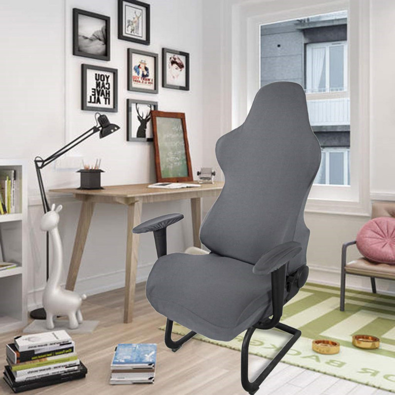 4 tk/komplekt Mängija tooli kate Stretch lamamistool Tugitool Arvuti Kontor Polüester Kodu Baar Poolitatud istme toolid Söögilaua kaitse