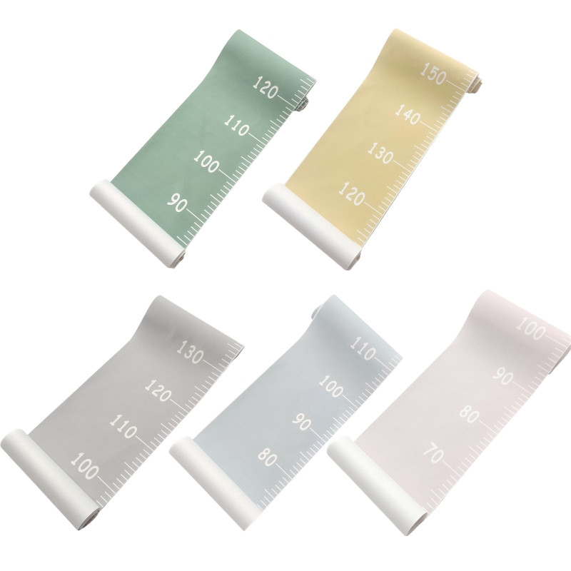 Augstuma pieauguma diagrammas lineāls bērniem, sienas koka rāmis, kanvas istabas dekors, 79 x 7,9 collas