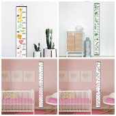 Dekoratīvs mazuļa augšanas diagrammas Anime plakāts bērnu istabas dekorēšanai Sienas dekors Karikatūra Koka augstuma diagramma Augstuma mērīšanas lineāls