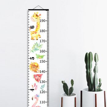 Декоративна таблица за растеж на бебета Аниме плакат за декорация на детска стая Декорация на стени Карикатура Дървена таблица за височина Линийка за измерване на височината