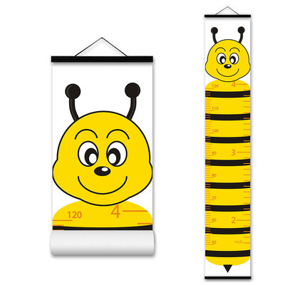 Dekoratīvs mazuļa augšanas diagrammas Anime plakāts bērnu istabas dekorēšanai Sienas dekors Karikatūra Koka augstuma diagramma Augstuma mērīšanas lineāls