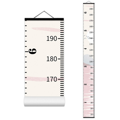 Dekoratīvs mazuļa augšanas diagrammas Anime plakāts bērnu istabas dekorēšanai Sienas dekors Karikatūra Koka augstuma diagramma Augstuma mērīšanas lineāls