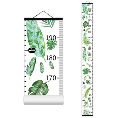 Dekoratīvs mazuļa augšanas diagrammas Anime plakāts bērnu istabas dekorēšanai Sienas dekors Karikatūra Koka augstuma diagramma Augstuma mērīšanas lineāls