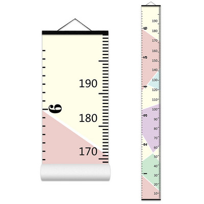 Dekoratīvs mazuļa augšanas diagrammas Anime plakāts bērnu istabas dekorēšanai Sienas dekors Karikatūra Koka augstuma diagramma Augstuma mērīšanas lineāls