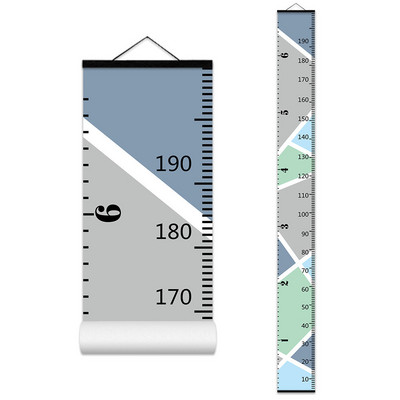Dekoratīvs mazuļa augšanas diagrammas Anime plakāts bērnu istabas dekorēšanai Sienas dekors Karikatūra Koka augstuma diagramma Augstuma mērīšanas lineāls