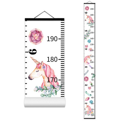 Dekoratīvs mazuļa augšanas diagrammas Anime plakāts bērnu istabas dekorēšanai Sienas dekors Karikatūra Koka augstuma diagramma Augstuma mērīšanas lineāls
