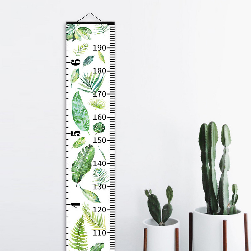 Dekoratīvs mazuļa augšanas diagrammas Anime plakāts bērnu istabas dekorēšanai Sienas dekors Karikatūra Koka augstuma diagramma Augstuma mērīšanas lineāls