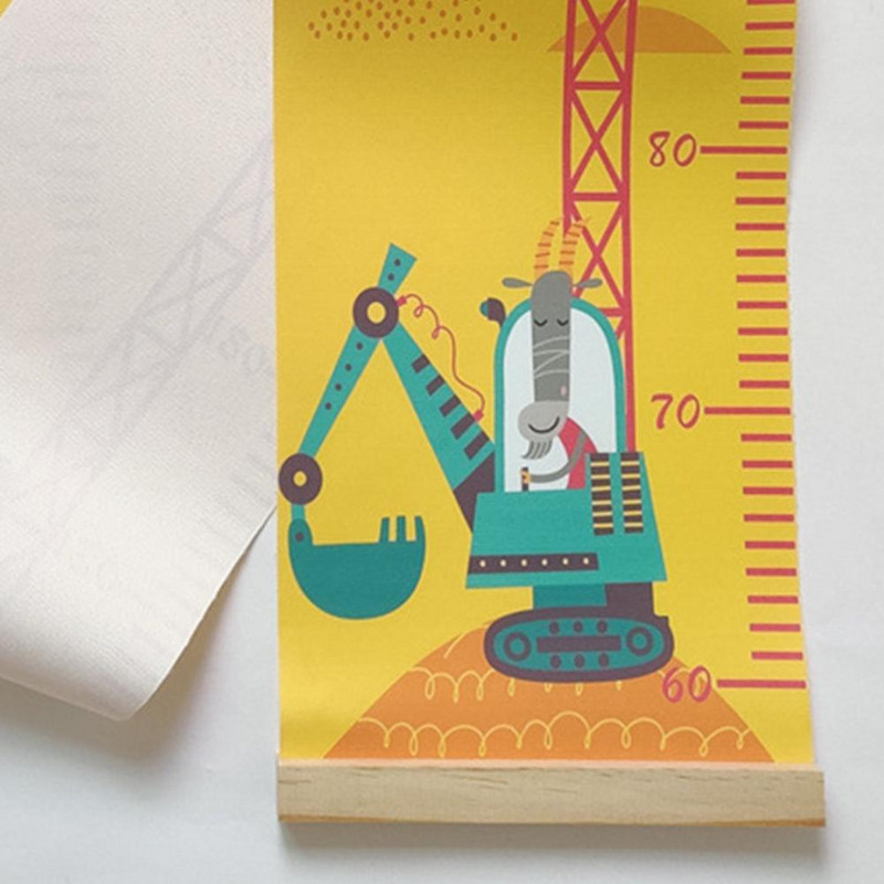 Ziemeļvalstu bērnu auguma lineāls, piekārts augšanas diagrammas sienas uzlīme bērnu istabai bērnudārza bērnu augšanas lineāla augšanas diagramma