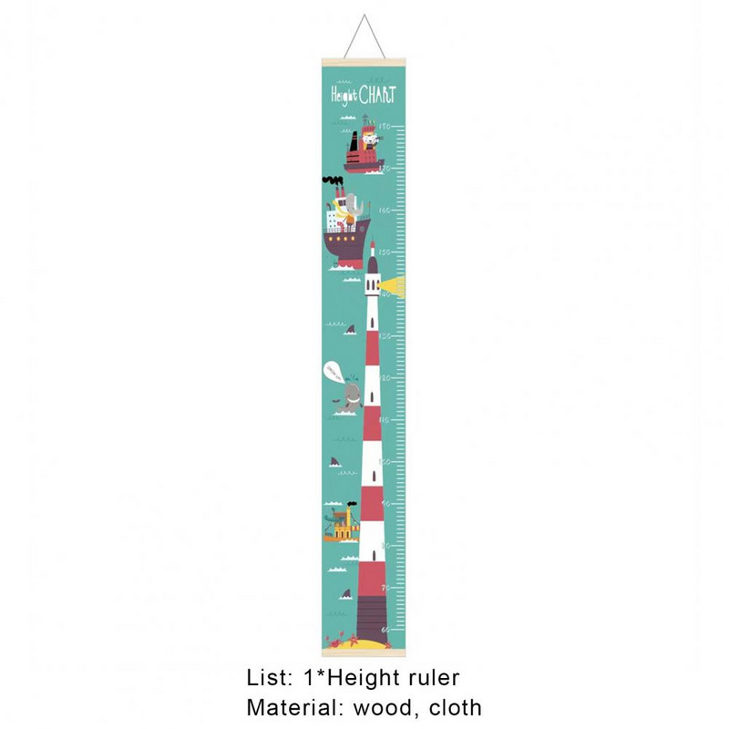 Ziemeļvalstu bērnu auguma lineāls, piekārts augšanas diagrammas sienas uzlīme bērnu istabai bērnudārza bērnu augšanas lineāla augšanas diagramma