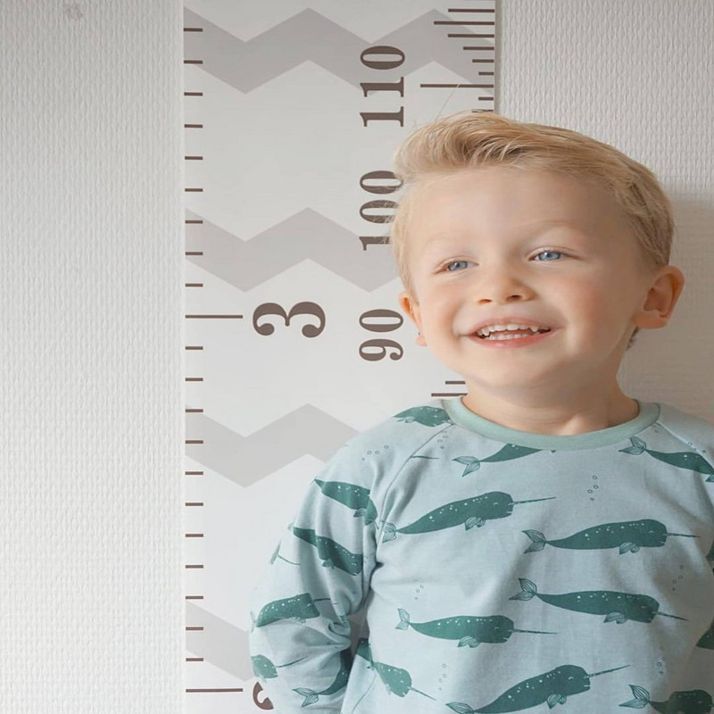 Atkārtoti lietojama sienas piekarināma smalka bērnu istabas koka karkasa bērnu augšanas diagramma augstuma diagrammas mērīšanas lineāls