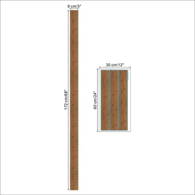Αυτοκόλλητα τοίχου Creative Ruler Height Measure για Παιδικό Δωμάτιο Νηπιαγωγείου Σπίτι Τέχνη Pvc Decal Διακόσμηση DIY Growth Chart Τοιχογραφία