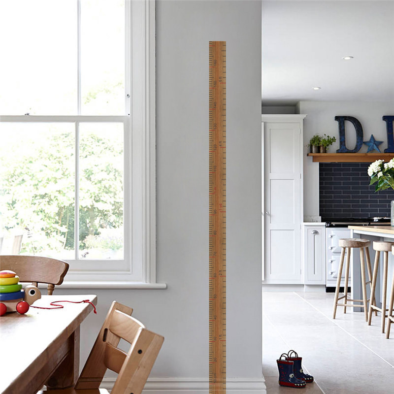 Αυτοκόλλητα τοίχου Creative Ruler Height Measure για Παιδικό Δωμάτιο Νηπιαγωγείου Σπίτι Τέχνη Pvc Decal Διακόσμηση DIY Growth Chart Τοιχογραφία