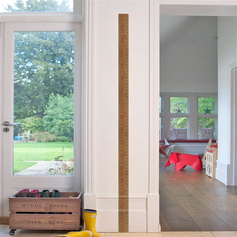 Αυτοκόλλητα τοίχου Creative Ruler Height Measure για Παιδικό Δωμάτιο Νηπιαγωγείου Σπίτι Τέχνη Pvc Decal Διακόσμηση DIY Growth Chart Τοιχογραφία