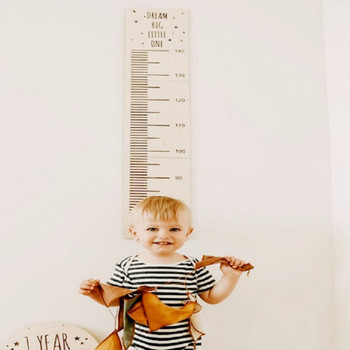 Γράφημα ανάπτυξης για παιδιά ξύλινο, χωρίς γρέζια, νόημα Χάρακας μέτρησης ανάπτυξης μωρών DIY για το νηπιαγωγείο Κλιμακωμένο διάγραμμα ύψους