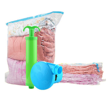 Παπλώματα Ρούχα Τσάντα αποθήκευσης κενού Αδιάβροχη συμπίεση αερόσακος Πτυσσόμενος σάκος οικιακής αποθήκευσης ανθεκτικός στη σκόνη και την υγρασία
