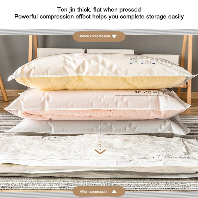 Gaisa sūkņa saspiests maisiņš Elektriskais sūknis ceļojumu vakuuma maisa sūknis Mini vakuuma blīvētājs Mašīnas vietas taupītājs apģērbam Ēdienu organizators