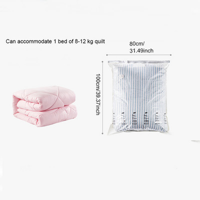 Vákuumos tárolótáskák Ruhák Paplan Otthon Szervező Átlátszó Összecsukható Helytakarékosság Tömörítési Csomag Kiegészítők Kellékek