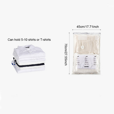 Vákuumos tárolótáskák Ruhák Paplan Otthon Szervező Átlátszó Összecsukható Helytakarékosság Tömörítési Csomag Kiegészítők Kellékek