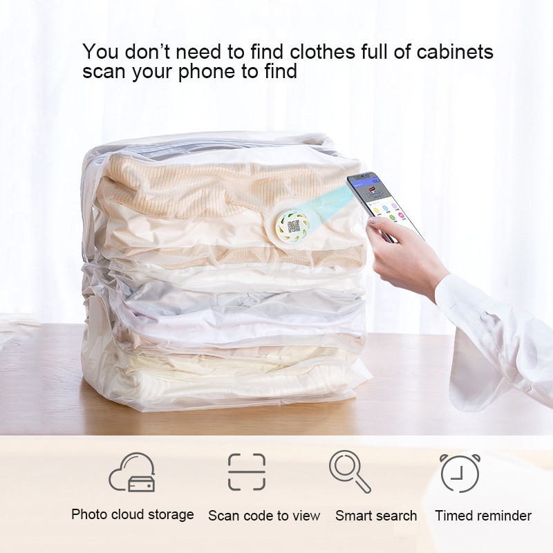 Vákuumos tárolótáskák Ruhák Paplan Otthon Szervező Átlátszó Összecsukható Helytakarékosság Tömörítési Csomag Kiegészítők Kellékek