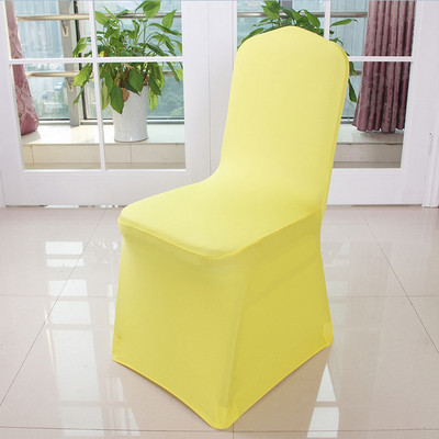 12 krāsu krēslu pārvalki Kāzu banketu jubilejas ballītes notikuma dekors Viesnīcas bankets Ēdināšana Virtuve Moderns elastīgs krēsla pārvalks