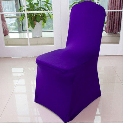 12 krāsu krēslu pārvalki Kāzu banketu jubilejas ballītes notikuma dekors Viesnīcas bankets Ēdināšana Virtuve Moderns elastīgs krēsla pārvalks