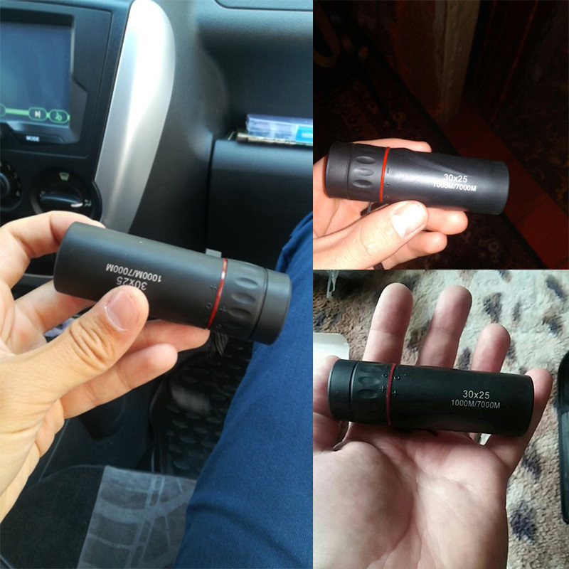 Dekoratyvinis monokulinis teleskopas 30x25 vandeniui atsparus mini nešiojamasis karinis priartinimas 10x taikiklis kelionėms medžioti
