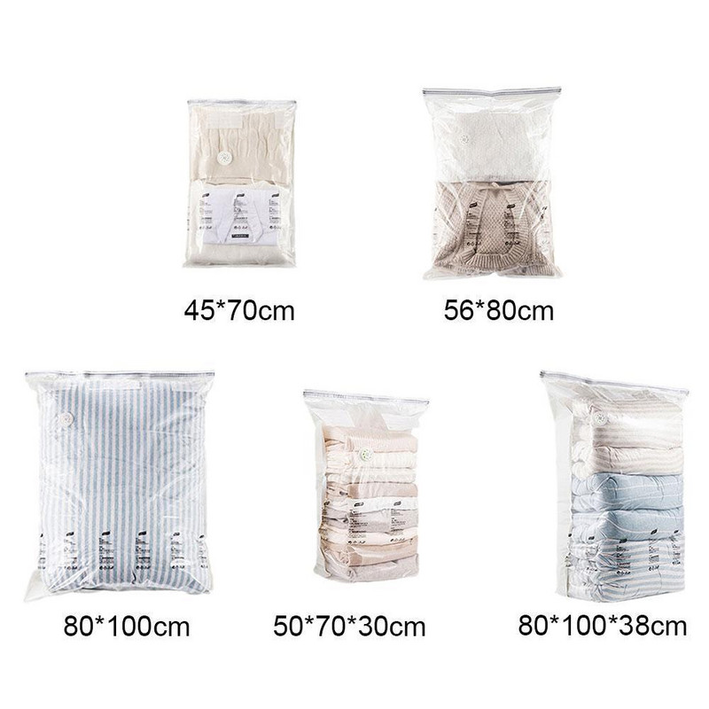 Nereikia siurblių vakuuminių maišelių Dideli plastikiniai laikymo maišeliai drabužiams laikyti antklodės kompresinis tuščias maišelis apima kelionių priedus