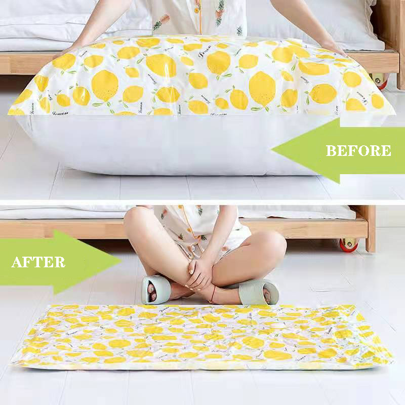 Vakuuminis laikymo maišelis, skirtas buitiniam suslėgtam, atsparus drėgmei, didelės talpos drabužių antklodėms, sulankstomas, taupomas vietos