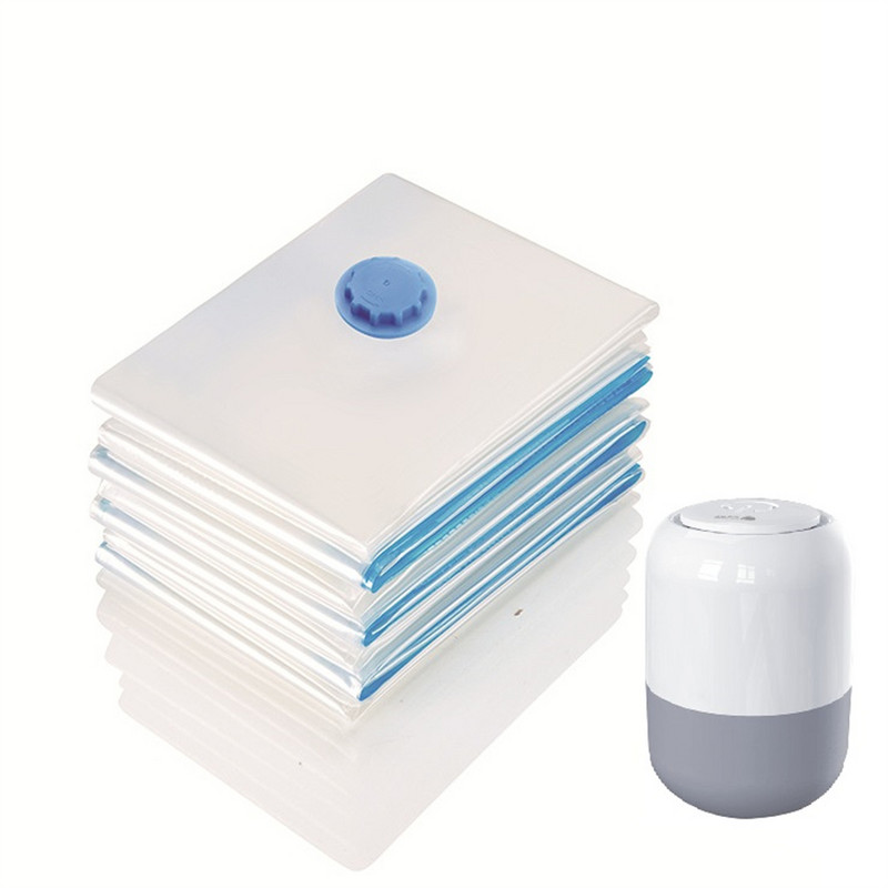 Suspaustas maišelis elektrinis siurblys Kelioninis vakuuminis maišelis siurblys Mini vakuuminis sandariklis Mašinos vietos taupymas drabužiams Maisto kelionių organizatorius