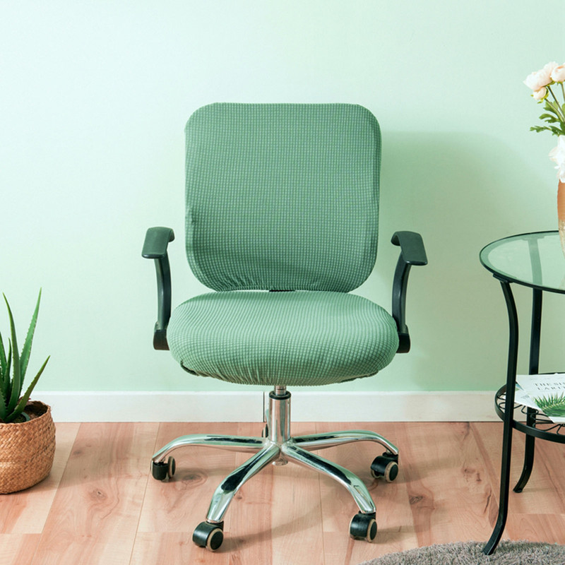 Elastīgi biroja krēslu pārvalki Izstiepjams spandeksa mazgājams krēsla sēdekļa pārvalks