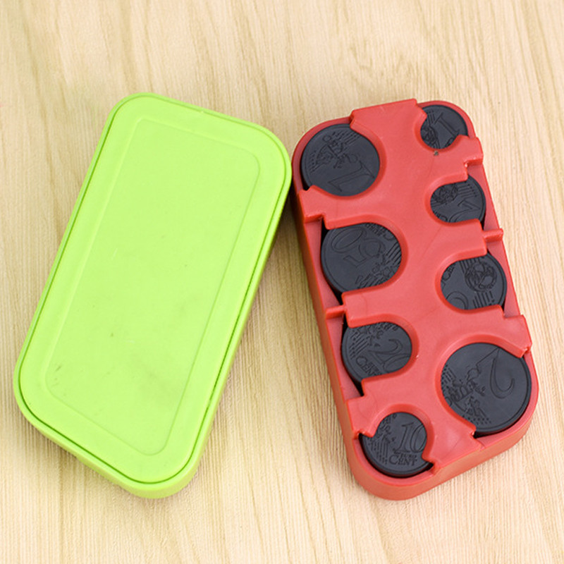 Hot Sale Creative Car Coin Changer Παιδικό πορτοφόλι δώρου Πλαστικό τσαντάκι Organizer Διανομέας νομισμάτων Euro Coin Box Θήκες τσέπης νομισμάτων