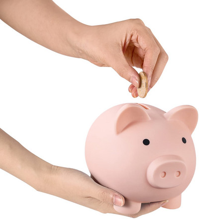 Jauka plastmasas cūku naudas banka Cūku naudas krājkaste Neplīstoša cūciņa banka zēniem, meitenēm praktiskas dzimšanas dienas dāvanas