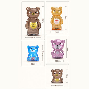 Creative Little Bear Piggy Bank Διαφανές χαρτί νομισμάτων Χρηματοκιβώτιο Χρηματοκιβώτιο Χαριτωμένο Χρηματοκιβώτιο Παιδικό Δώρο για διακοπές Διακόσμηση επιφάνειας εργασίας