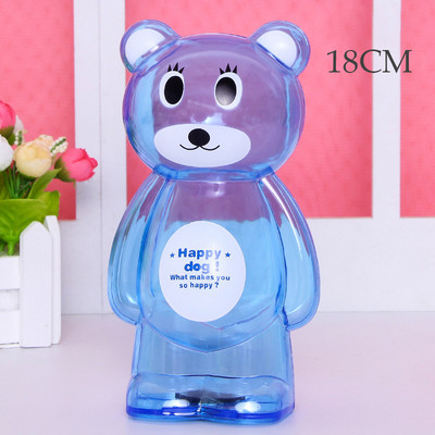 Radošs mazais lācis cūciņa banka caurspīdīga monētu papīra naudas taupīšanas kaste Jauka seifa kaste bērniem svētku dāvanu darbvirsmas dekors