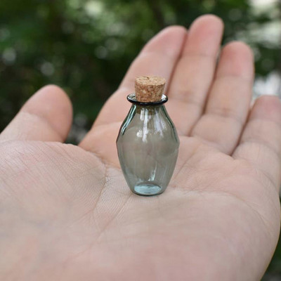 2 kom Mini staklene boce u boji Slatke boce s čepom Male boce na dar Sićušne staklenke Bočice 9 boja