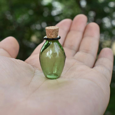 2 kom Mini staklene boce u boji Slatke boce s čepom Male boce na dar Sićušne staklenke Bočice 9 boja