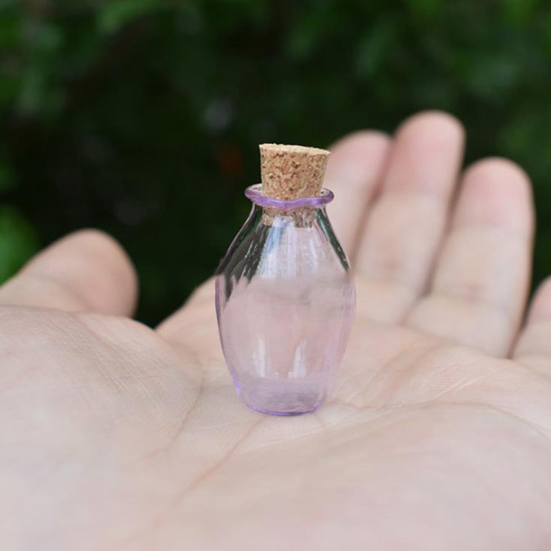 2 kom Mini staklene boce u boji Slatke boce s čepom Male boce na dar Sićušne staklenke Bočice 9 boja