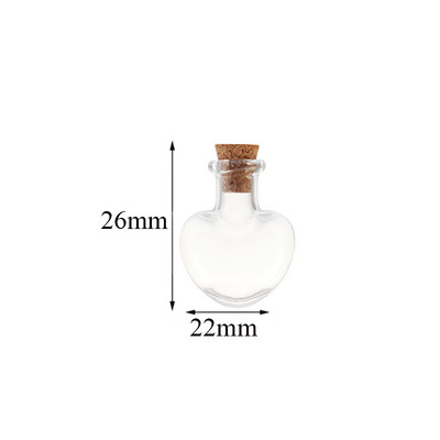 Μίνι διαφανές γυάλινο μπουκάλι 50/5 τεμ. Γαμήλιο πάρτι γενεθλίων Γυάλινα βάζα συρόμενα μπουκάλια Μικρά μπουκάλια ευχών με πώματα από φελλό