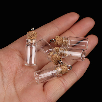 10 tk mini väikesed klaaspudelid läbipaistvast korgist korgiga purgid Pisikesed pulmaviaalid Sõnum Sooduspakendid Ehted Uus