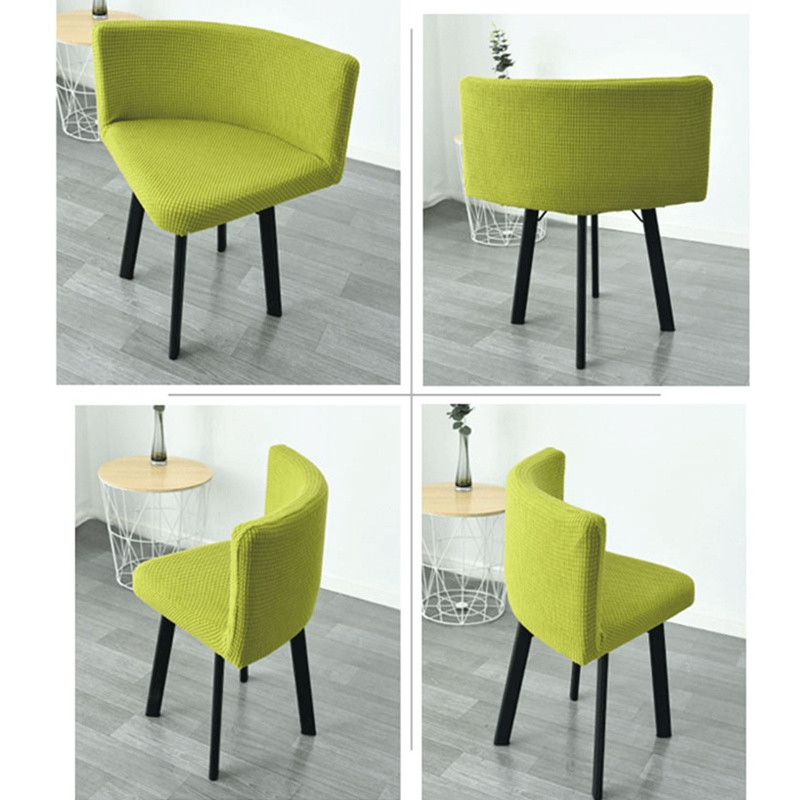 Lēti 1 gabala īpaša izmēra krēsla pārvalki Polar flīsa auduma krēslu pārvalki ovāls sēdekļa futrālis ēdamistabai un mājai